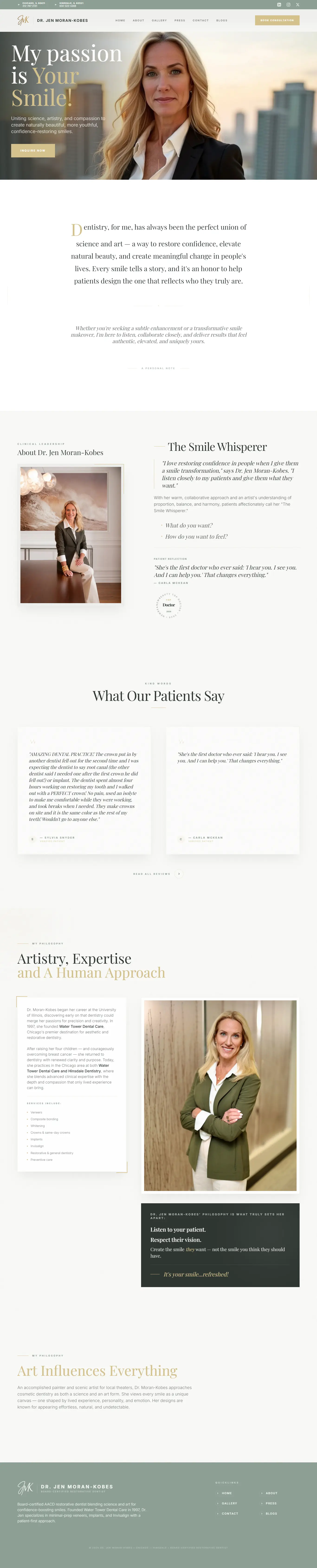 Dr. Jen Moran Kobes full page screenshot