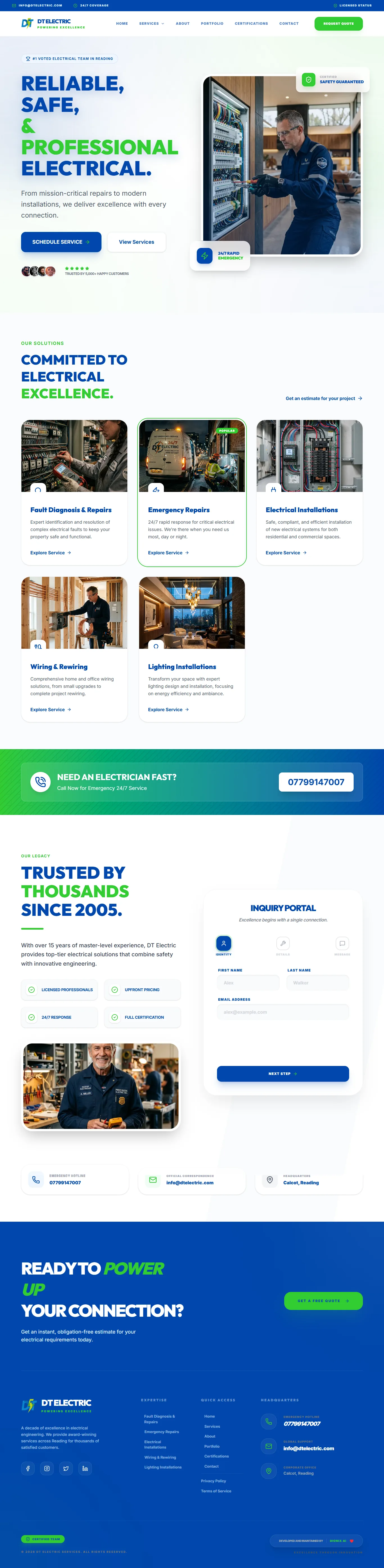 DT Electric full page screenshot