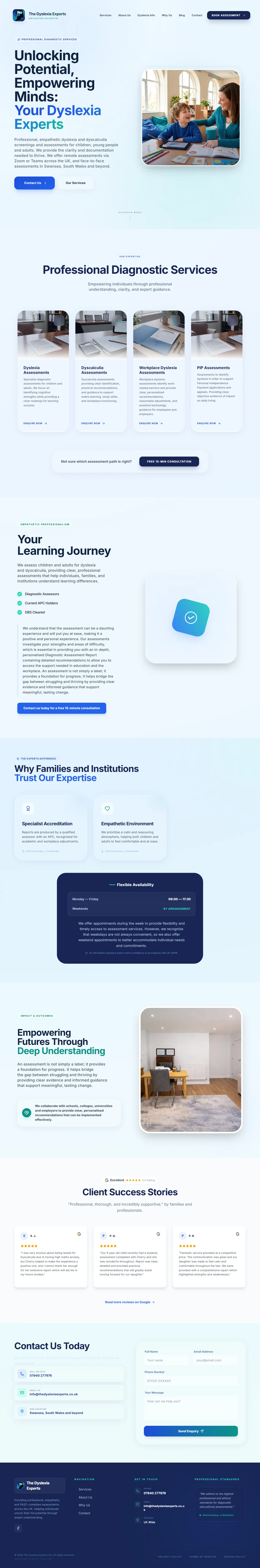 The Dyslexia Experts full page screenshot